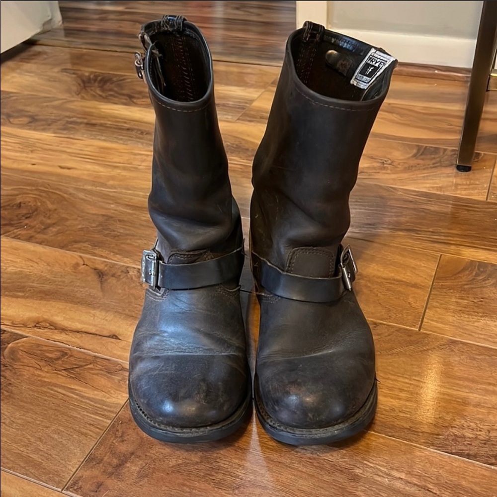 FRYE dark brown boots